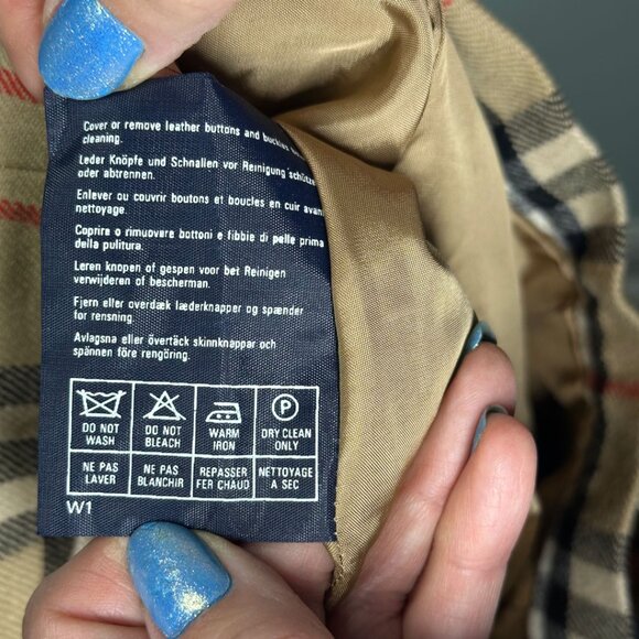 Vintage Burberrys London Nova Check Wool Skirt Size 8 EX Long Made in England - Picture 11 of 13